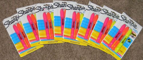 Sharpie Gel Highlighter, No Smear, No Bleed 3 pack x 8. 24 Total Yellow, Orange