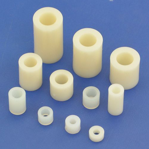 Nylon/abs round spacer, not-threaded, for m5 m6 m8 screw, l2mm ~ 25mm for sale