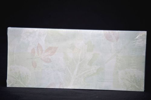 Pack of 25 Envelopes #10 - Leaf/Leaves Design - 50% Recycled paper / Acid Free