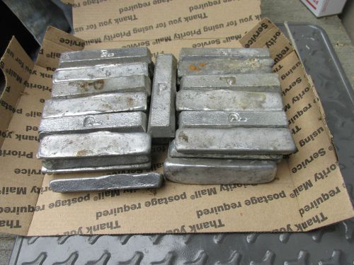 20 lb of wheel weights melted into small ingots
