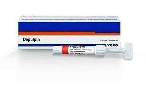 2 x Voco Depulpin Paste 3g dental syringe pulp devitalisation Consumable #