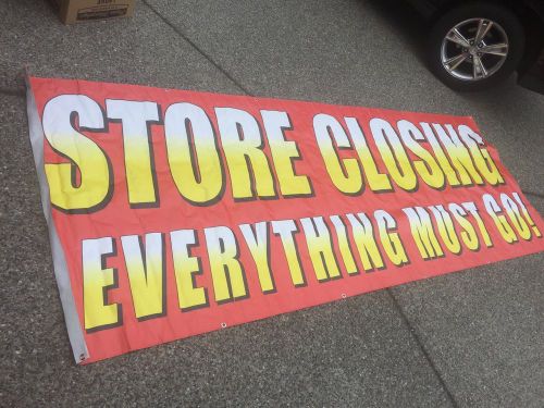 store closing banner (3ft x 10ft)