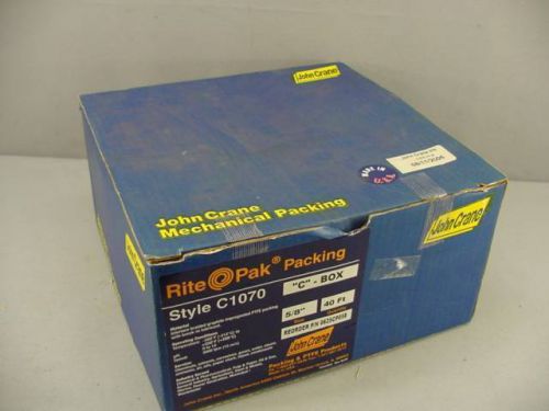 John crane c1070 rite-pak 5/8&#034; braided graphite impregnated packing for sale