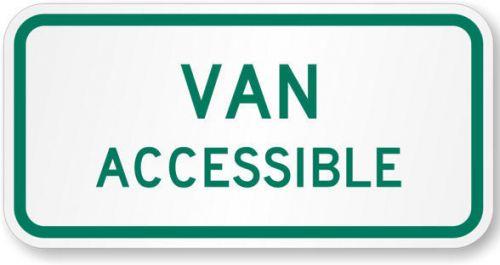 Official van accessible sign 6&#034; x 12&#034; - engineer grade for sale