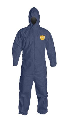 DuPont YSE38/P1127S Disposable Coverall with Hood, Case of 25, Blue, Medium