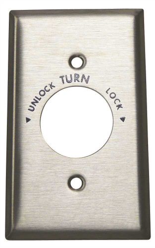 Hubbell HBL23901HG Wall Plate 1-Gang Stainless Steel Hospital Use