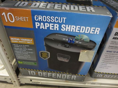 Homedics Id Defender Crosscut Paper Shredder 10 Sheet ID-101