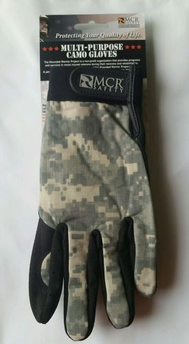 Safety Works Camo Work Gloves New 3 Pair SZ MED