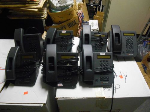 LOT OF 2  POLYCOM BUSINESS PHONES MODEL CX300 WITH NEW 7FT CORD