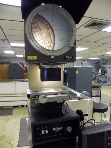 12&#034; nikon v12 bench top vertical optical comparator / profile projector for sale