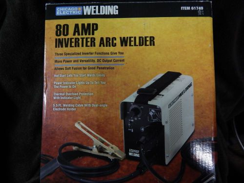 NIB NEW Chicago Electric 80 Amp Inverter Arc Welder Mini Welder 61749
