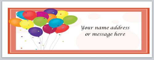 30 Personalized Return Address Labels Balloons Buy 3 get 1 free (bo304)