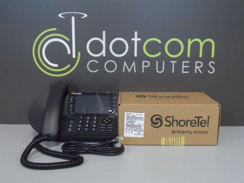 SHORETEL New IP485G VOIP Phone 485G Black 630-2101-01 IP Voice Color Display