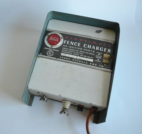 Vintage electric fence charger sears 120v cattle indoor #439-77730 for sale