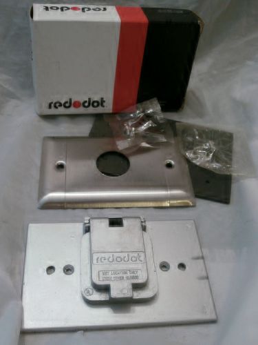 RED DOT Dry-Tite Covers for Electrical 1-Hole Receptacles; Lot of 7 ; New in Box