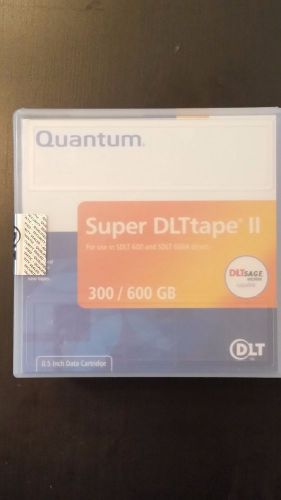 NEW 2 Pack SEALED QUANTUM SUPER DLT TAPE II 300/600 GB