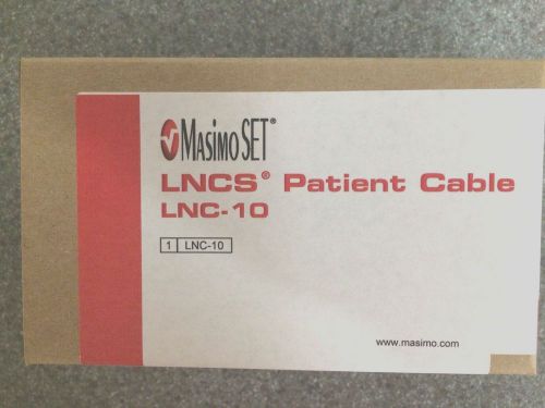 Masimo  Spo2 Patient Cable  LNCS  LNC-10   10 foot cable