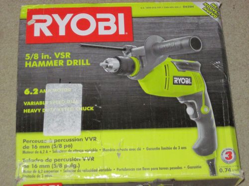 Ryobi 5/8 in. VSR Hammer Drill, 6 ft.cord, Variable-speed dial, 6.2 Heavy duty,