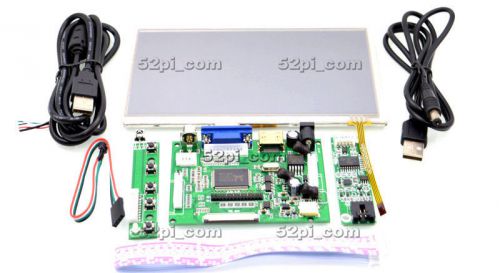 DIY Monitor 7&#034; inch LCD for Raspberry Pi HDMI+VGA+2AV Driver Board+Touch Screen