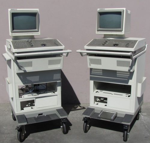 Lot of two Hewlett Packard HP Sonos Intravascular Ultrasound Imaging Machine AS
