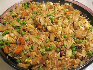 Fried rice with chicken sausage for sale