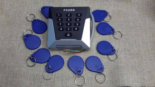 RFID Proximity IC Card Reader WG26/WG34 13.56Mhz LED waterproof 10 key tag fob