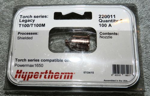 5 New Hypertherm #220011 Nozzles 100 A Powermax 1650  Free Shipping