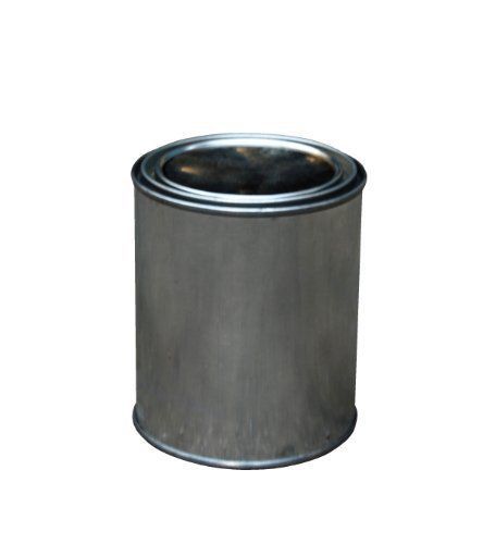 Vestil MRC-16 Tin Plated Steel Round Can with Metallic Lid  3-3/8&#034; Diameter x 3-
