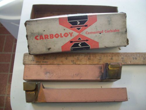 2 Carbaloy NOS 8&#034; Cemented Carbides Cutting Tools GL-85 78B  Metal Lathe Boxed