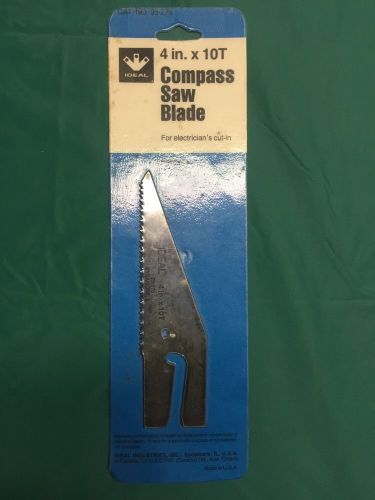 IDEAL COMPASS SAW BLADE 4 IN. X 10T NO.35-276 NOS ELECTRICIAN&#039;S CUT-IN