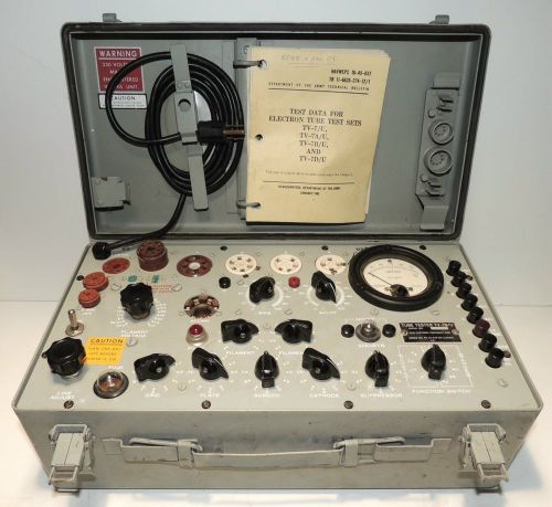 TV7D/U Tube Tester  Exc Cond &amp; Calibrated To Test Western Electric Tubes &amp; More