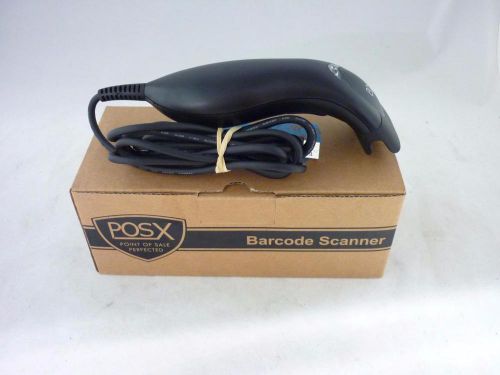 POS-X General Purpose VLINE LED Wired USB Barcode Scanner Model:VLINE-BS1-U Used