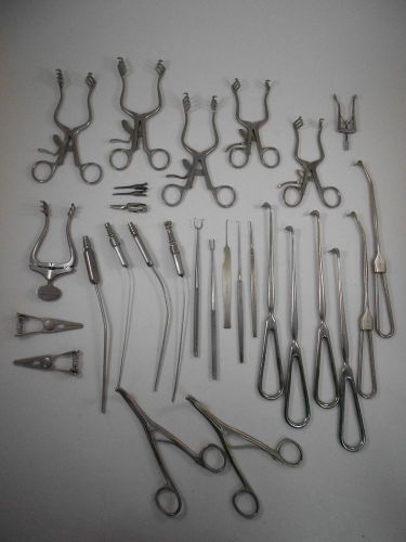 V. mueller- codman ent surgical instruments w/ basket for sale