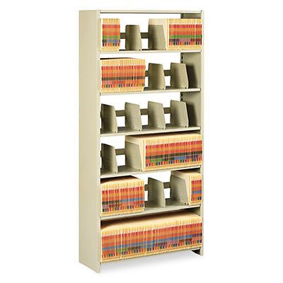 Snap-together steel six-shelf closed starter set, 36w x 12d x 76h, sand, 1 each for sale