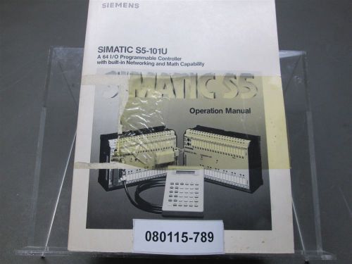 Siemens Simatic S5-101U Operation Manual 64 I/O Programmable Controller