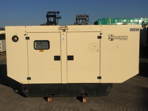 –96 kW Triton Generator, Base Fuel Tank, 12 Lead, Reconnectable, Sound Attenu...
