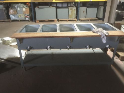 Steam table 5 wells pan commercial kitchen wholesale hot