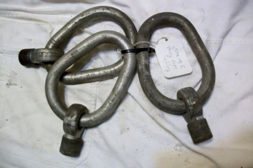 Rigging equipment  3 rigging loops with 1&#034; treaded bolt for sale
