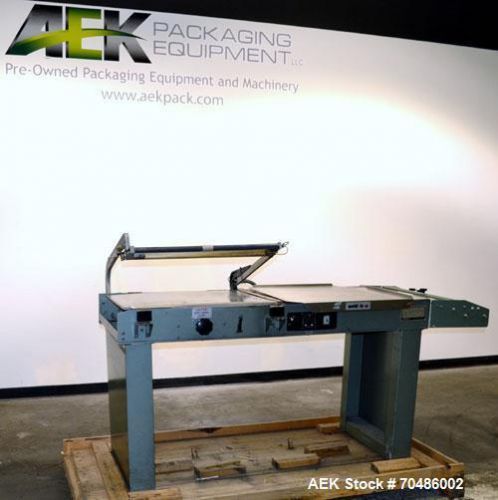 Used- weldotron 6302 semi-automatic l-bar sealer capable of speeds up to 20 pack for sale