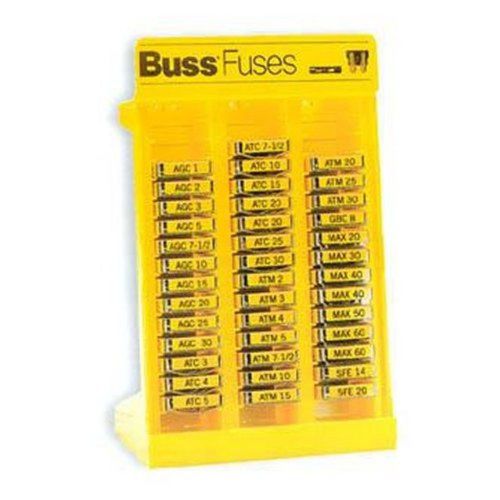 Bussmann No.200 Glass Tube and Blade Type Fuse Display Stand - 172 Fuses