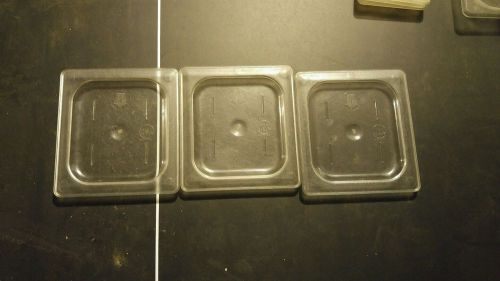 Cambro sixth pan lids 1/6 hotel restaurant hard plastic lid