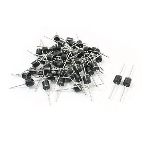 9mm x 9mm Through Hole Mounting Rectifier Diodes 1000V 6A 6A10 50 Pcs