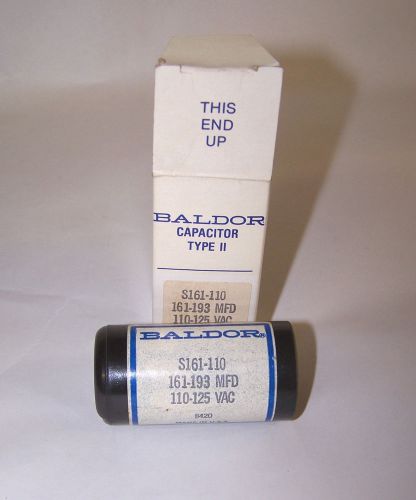 New baldor s161-110 capacitor 161-193 mfd 110 vac nib for sale