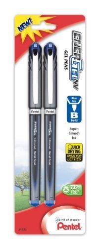 Pentel energel nv liquid gel pen, 1.0mm, bold line, capped, metal tip, blue ink, for sale