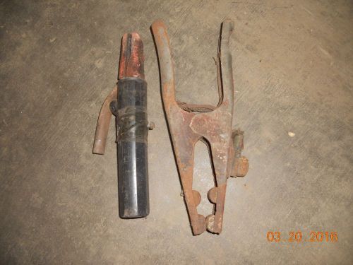 arc welding stinger electrode holder and ground clamp