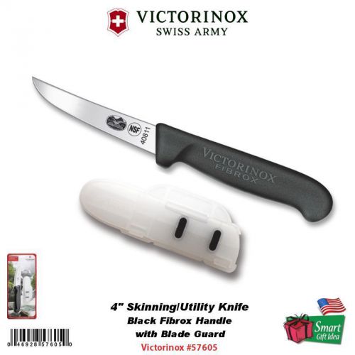 Victorinox Swiss Army 4&#034; Skinning/Utility Knife with Blade Guard #57605