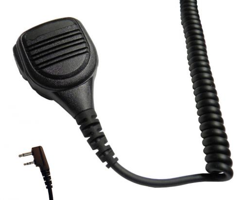 Water Resistant Speaker Microphone for Icom Portable radios with 2 Pin Connector