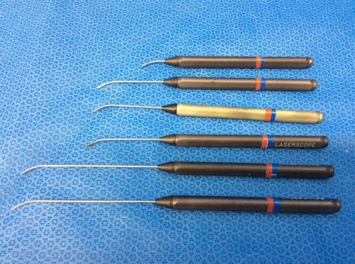 Laserscope Cannulas Curved Handpiece 6pcs with MicroAire Sterilization Tray (9)