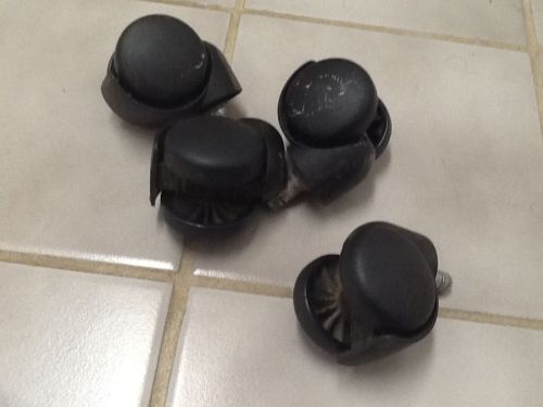 Slipstick  Floor-Protecting Rubber Caster Wheel with Stem Set of 4