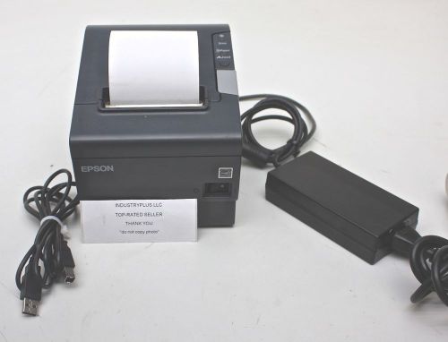 Epson tm-t88v m244a pos thermal retail receipt printer w/ power supply/usb cable for sale
